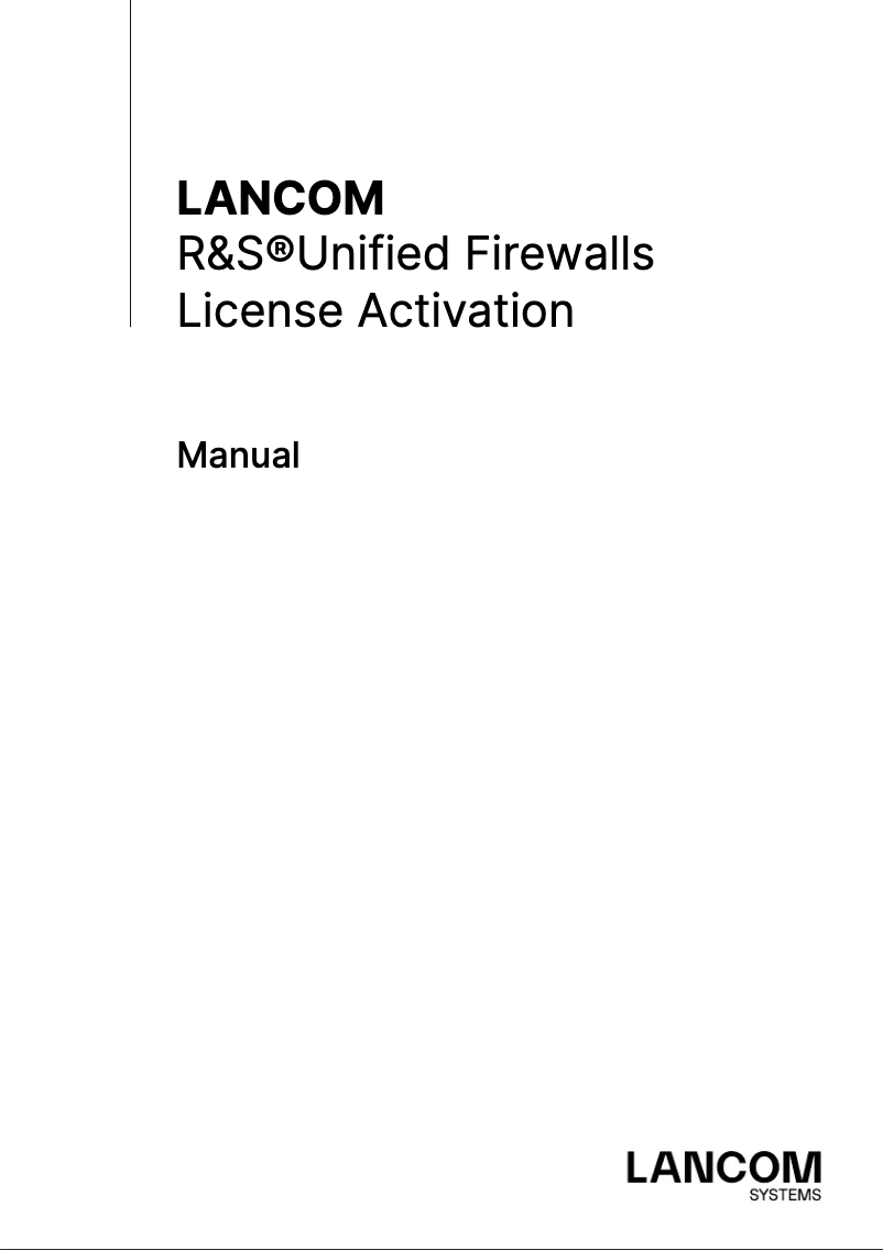 Page n°1 - Manuel utilisateur Lancom UF-360