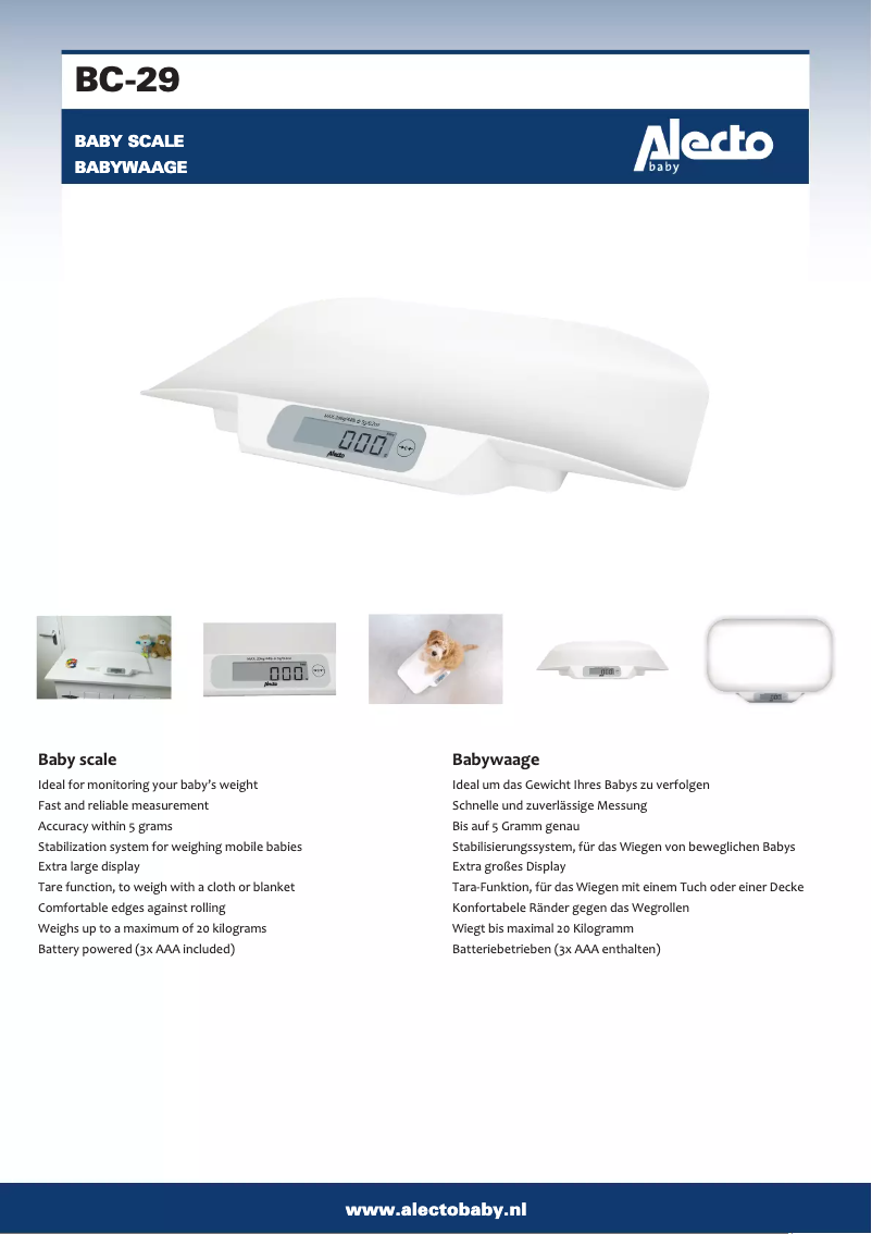 Image de la première page du manuel de l'appareil BC-29