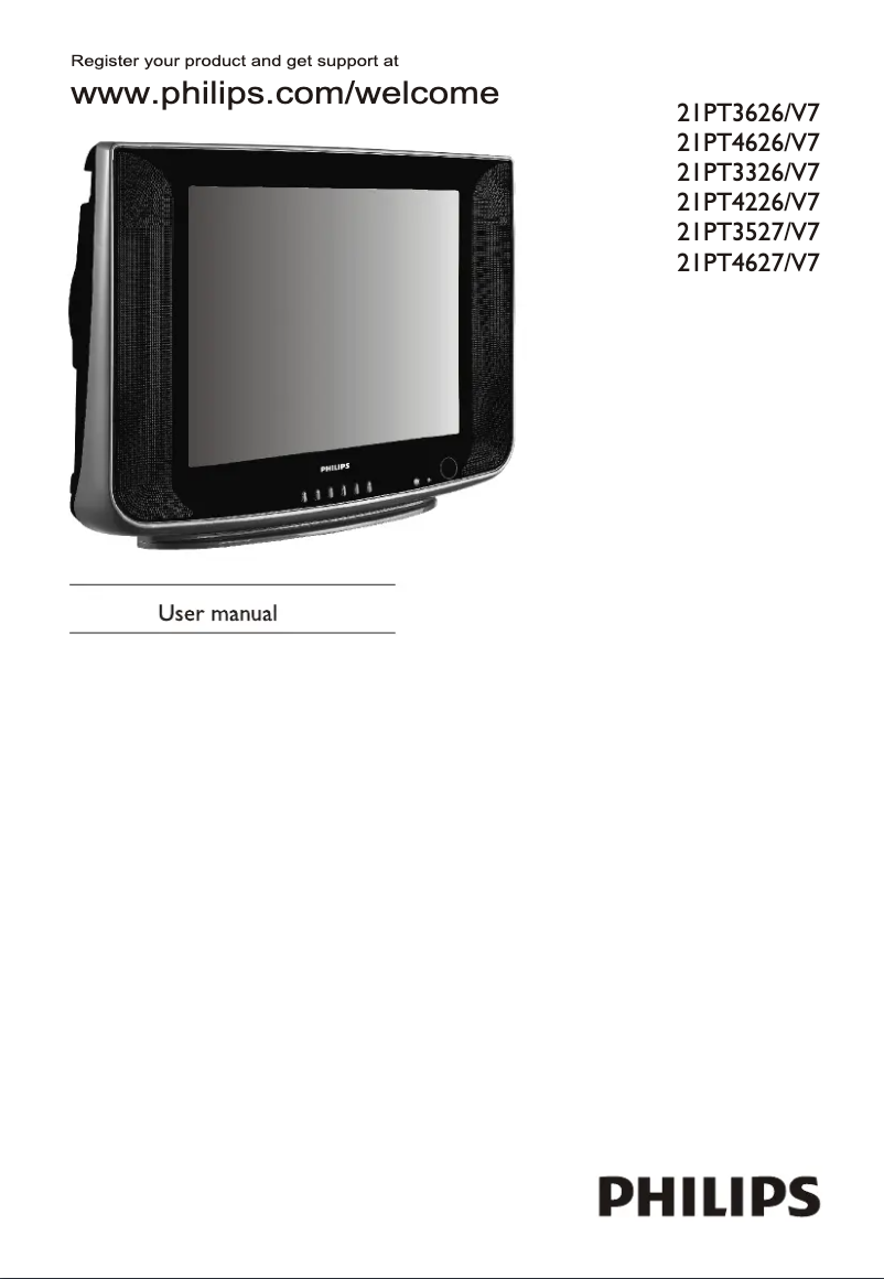 Page n°1 - Manuel utilisateur Philips 21PT4627