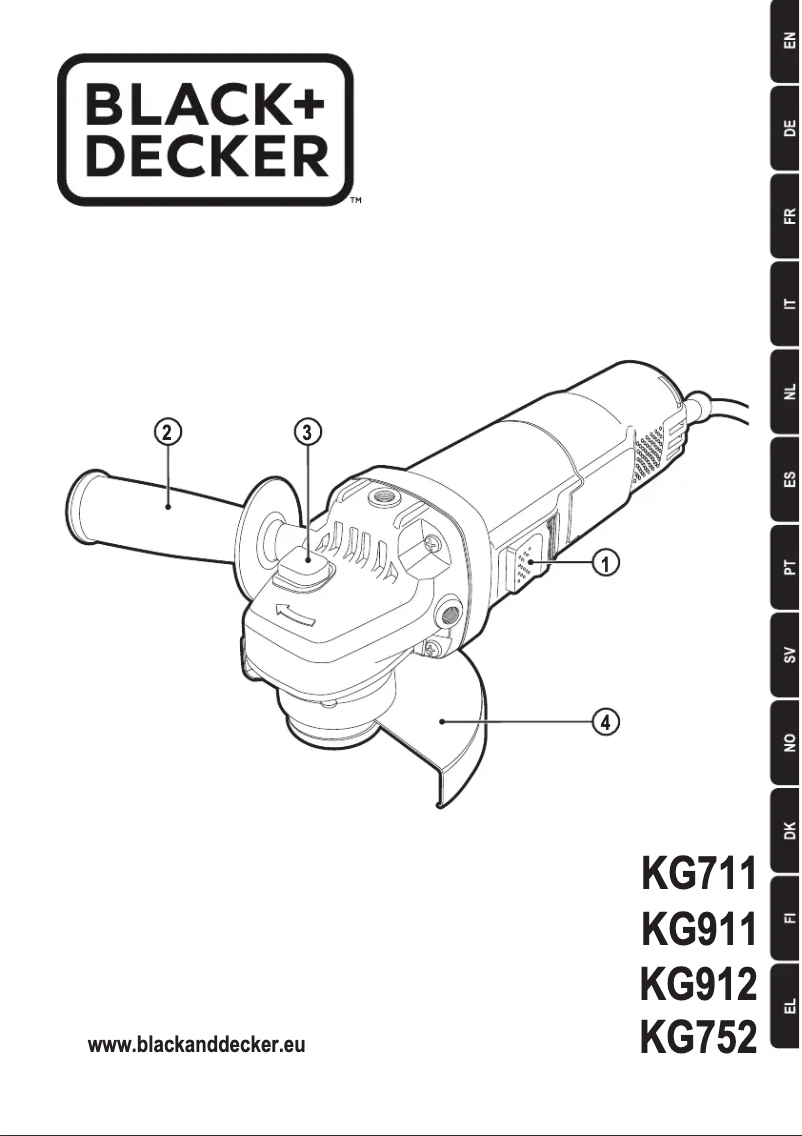 Page n°1 - Manuel utilisateur Black & Decker KG912