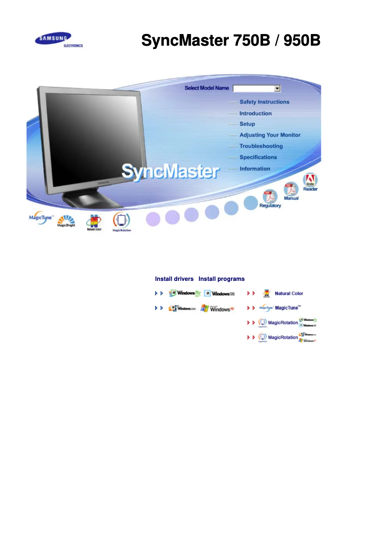 Page n°1 - Manuel utilisateur Samsung 950B