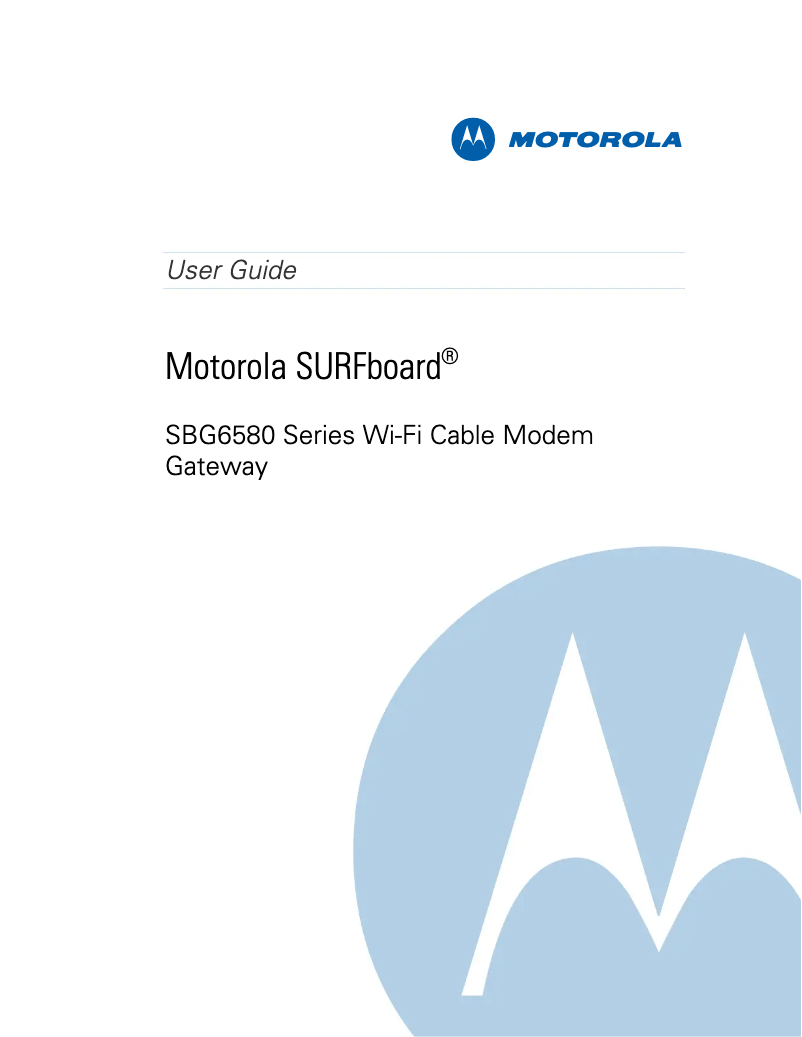 Page n°1 - Manuel utilisateur Arris SURFboard SBG6580