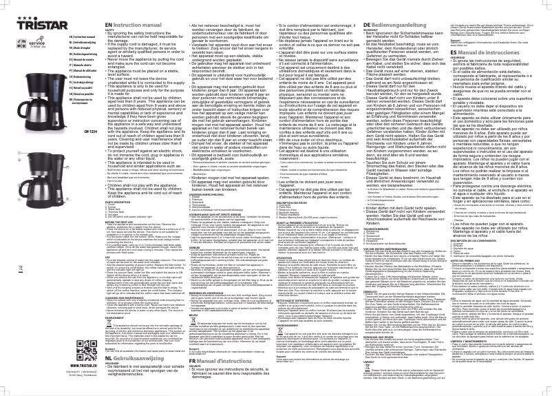 Image de la première page du manuel de l'appareil CM-1246