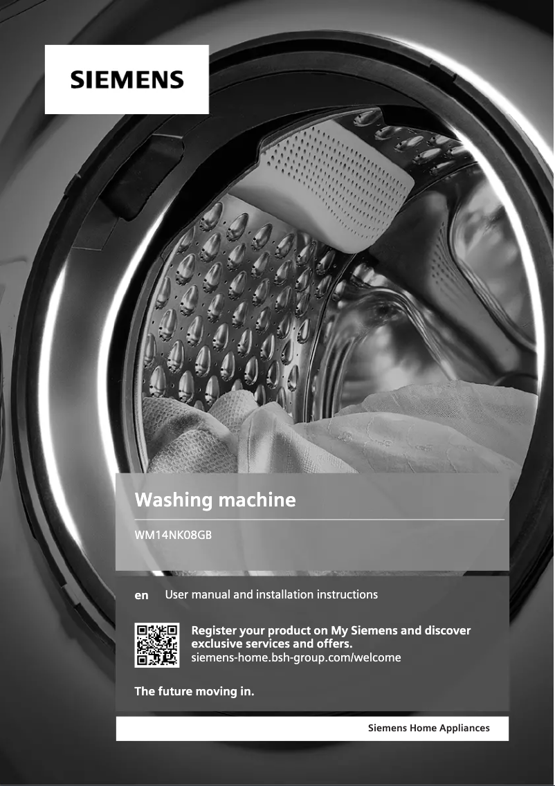 Page n°1 - Manuel utilisateur Siemens WM14NK08GB