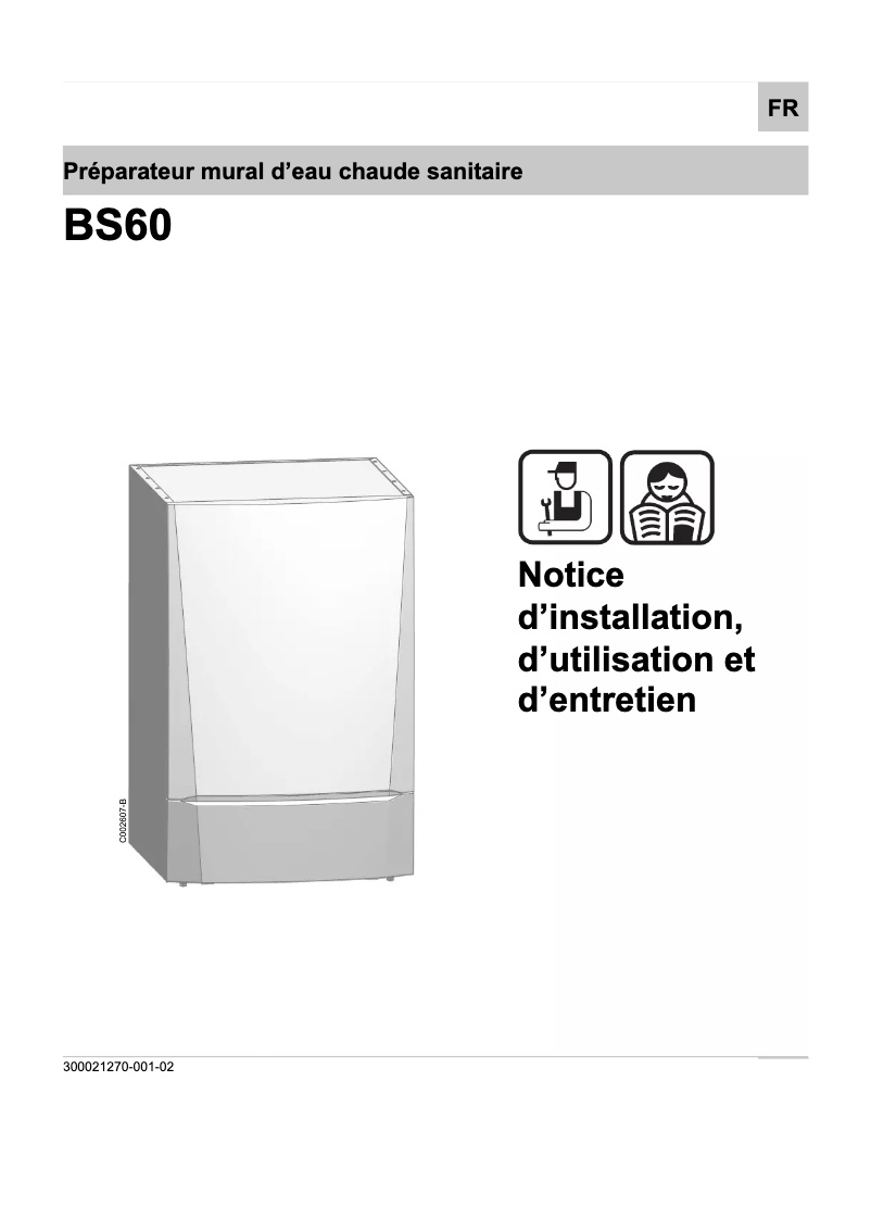 Page 1 de la notice Manuel utilisateur Oertli BS60