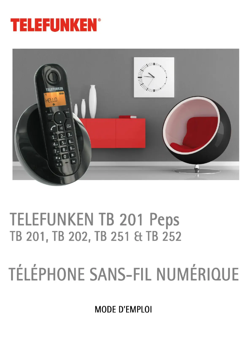 Image de la première page du manuel de l'appareil TB 251 PEPS