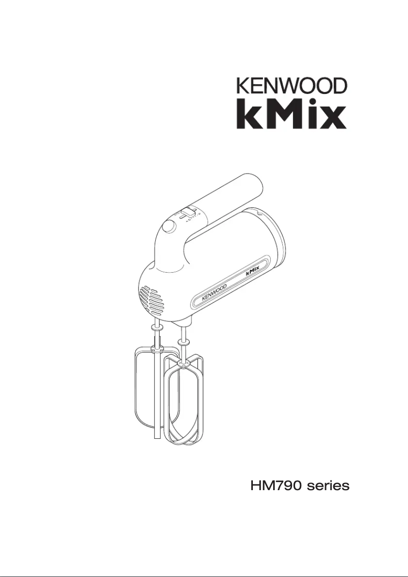 Page n°1 - Manuel utilisateur Kenwood kMix HM791