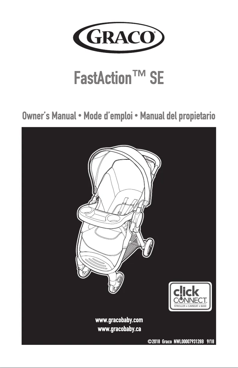 Page 1 de la notice Guide de démarrage rapide Graco FastAction SE
