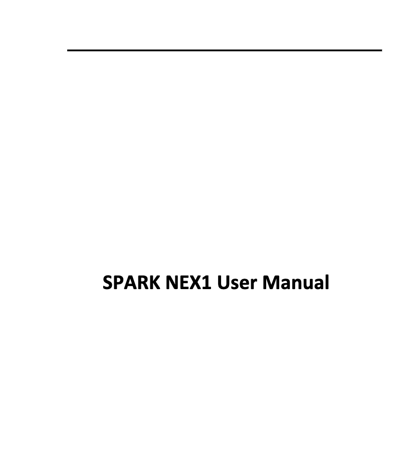 Page n°1 - Manuel utilisateur Lava Spark Nex 1