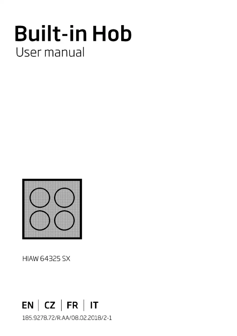 Page 1 de la notice Manuel utilisateur Beko HIAW64325SX