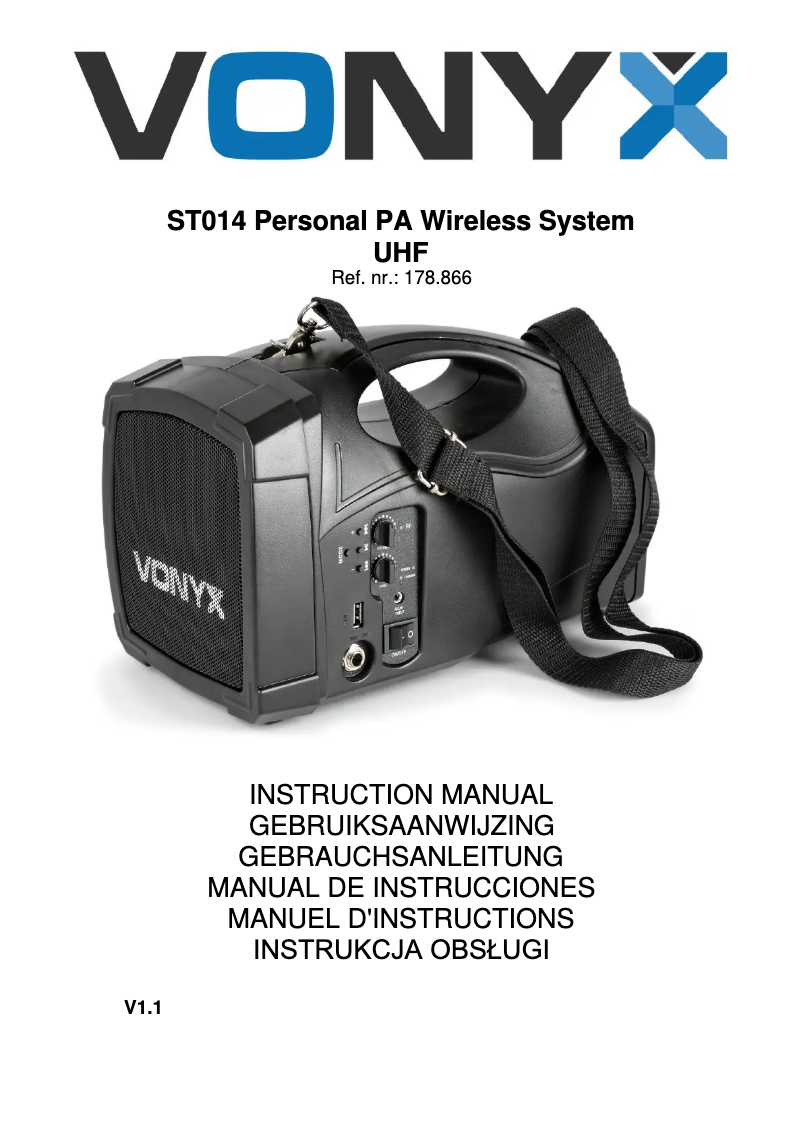 Imagen de la primera página del manual del dispositivo ST014