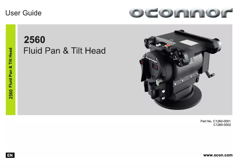 Page 1 de la notice Manuel utilisateur OConnor Ultimate 2560
