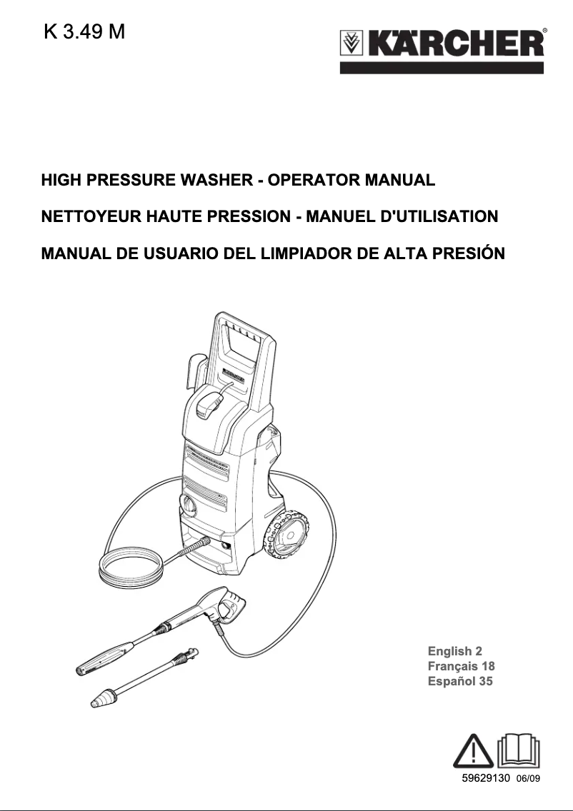Página 1 del manual Manual de usuario Kärcher K3 49M