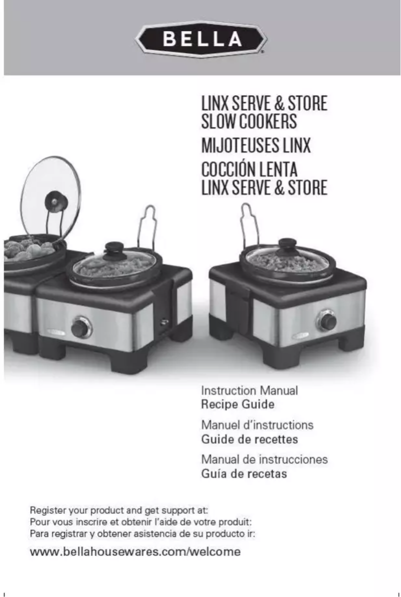 Page 1 de la notice Manuel utilisateur Bella 13972