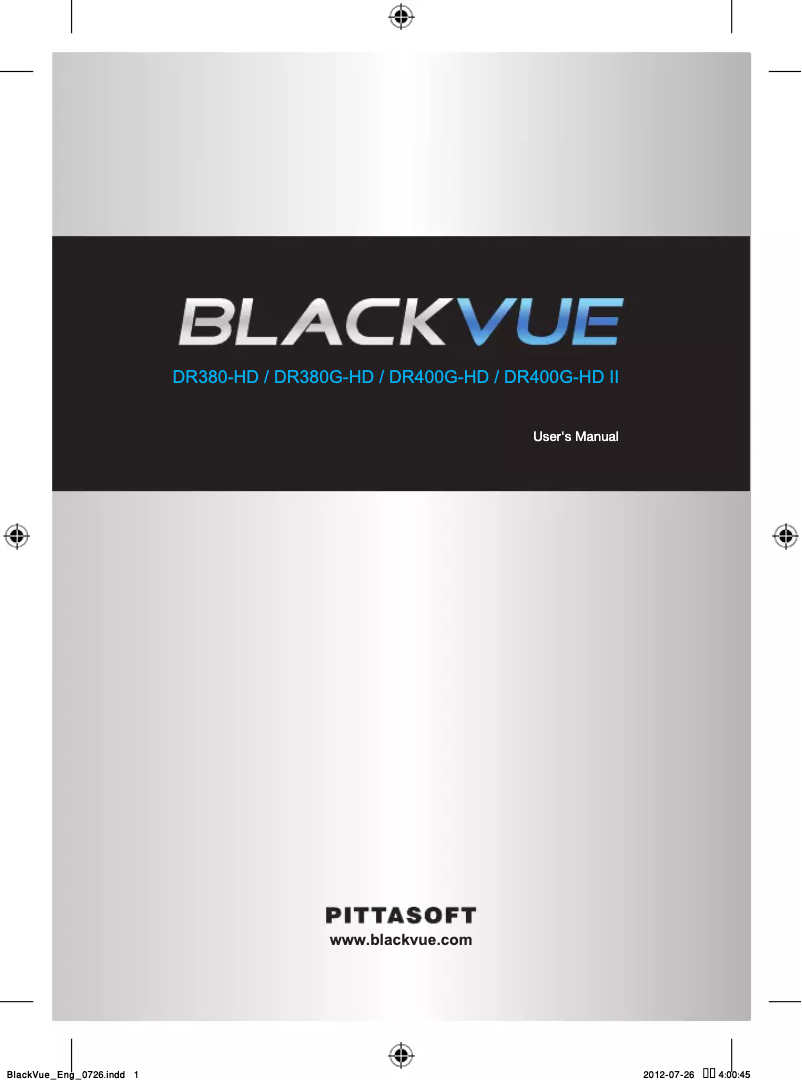 Page n°1 - Manuel utilisateur BlackVue DR380G-HD