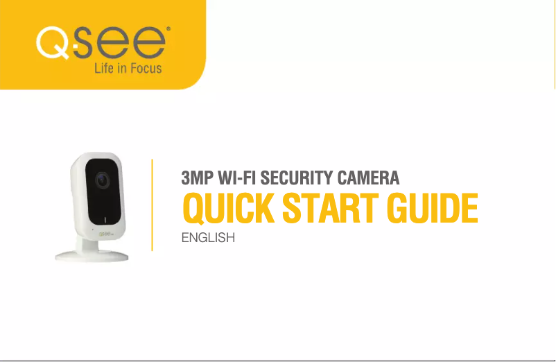 Page 1 de la notice Manuel utilisateur Q-See QCW3MP16