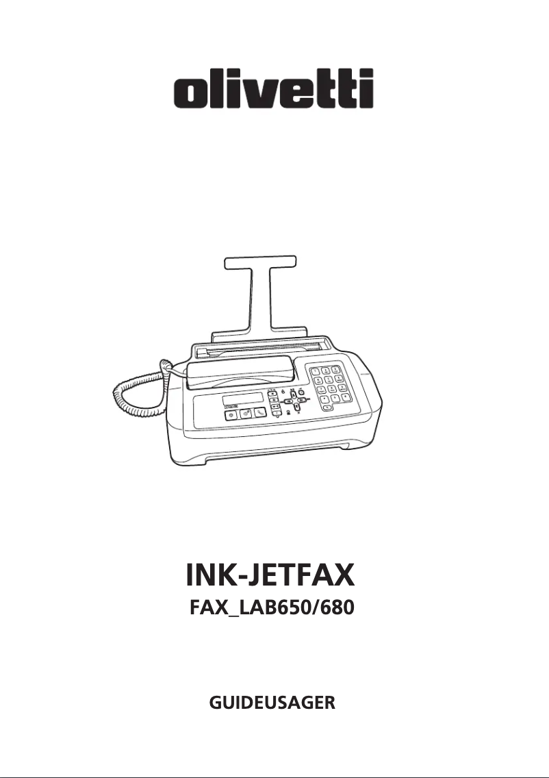 Page n°1 - Manuel utilisateur Olivetti Fax-Lab 650