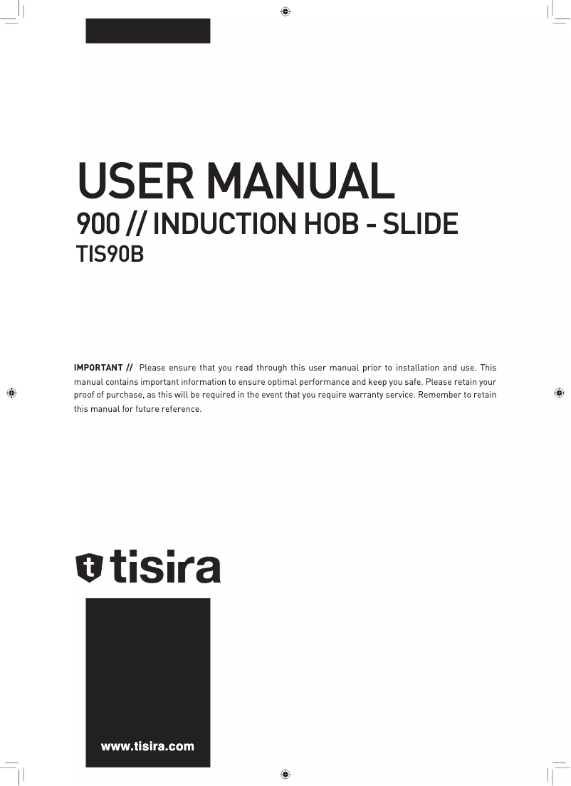 Page n°1 - Manuel utilisateur Tisira TIS90B