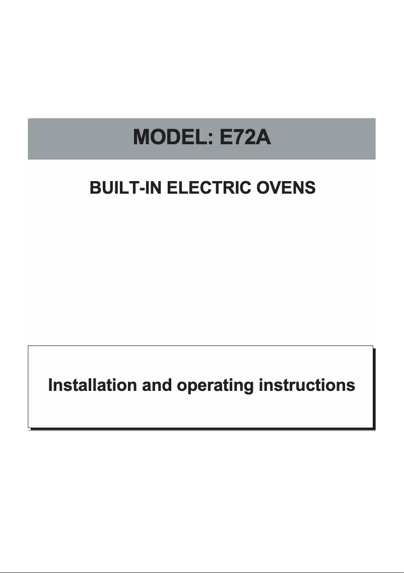 Page 1 de la notice Manuel utilisateur Nordmende E72A