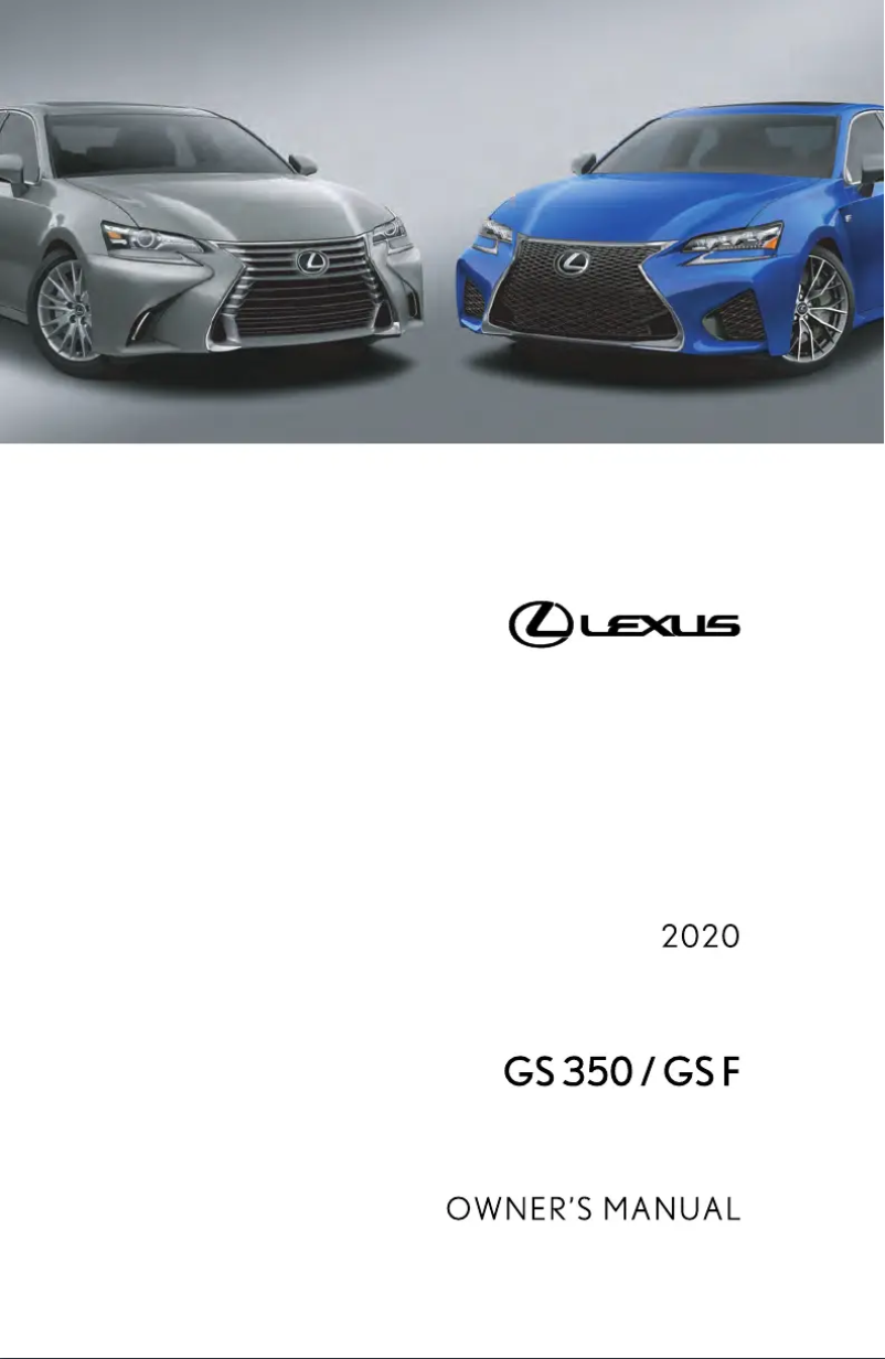 Image de la première page du manuel de l'appareil GS 350 (2020)