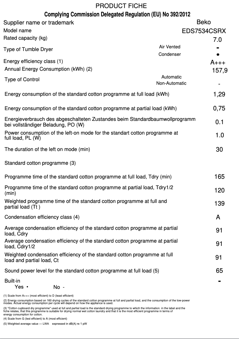 Image de la première page du manuel de l'appareil EDS 7534 CSRX