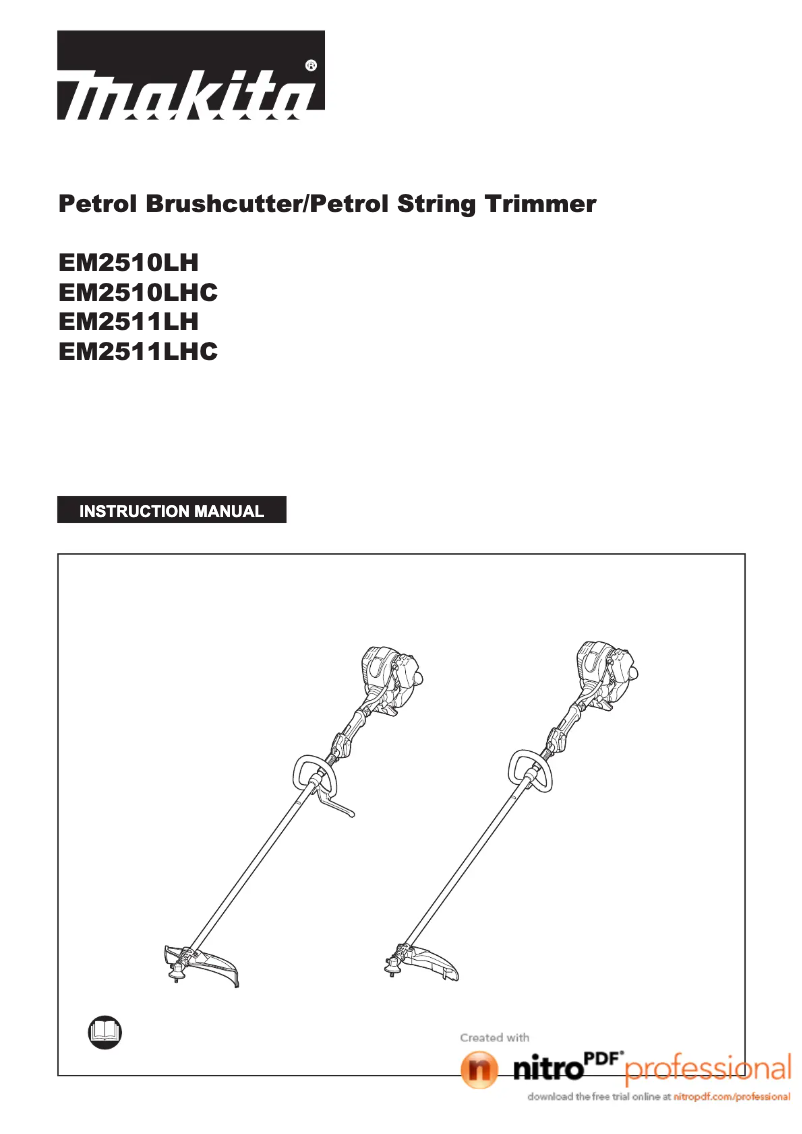 Página 1 del manual Manual de usuario Makita EM2511LH