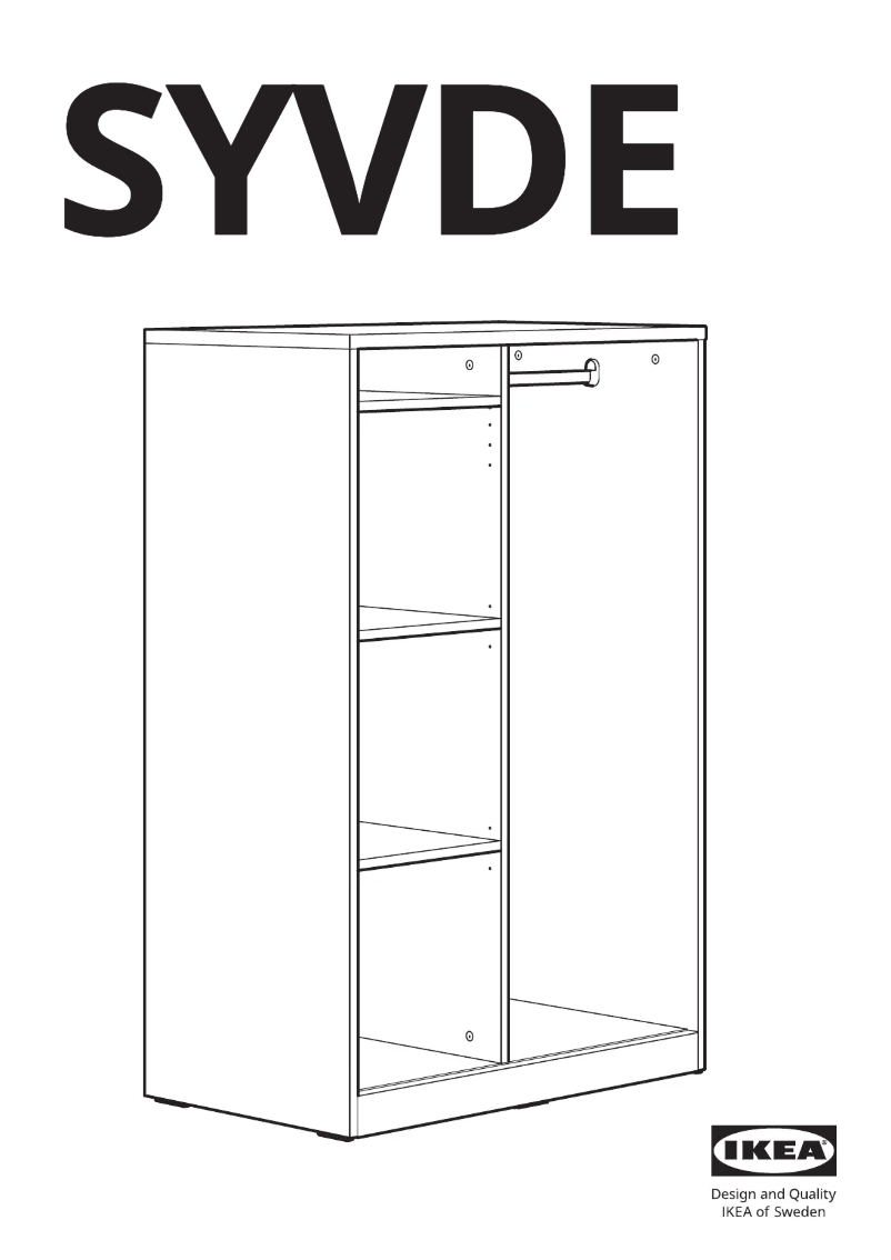 Página 1 del manual Manual de usuario Ikea SYVDE 704.395.73