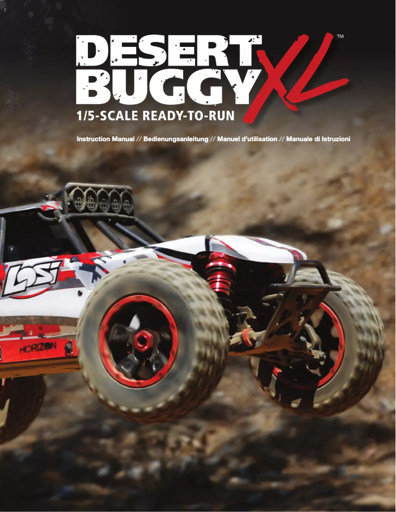 Page n°1 - Manuel utilisateur Losi Desert Buggy XL