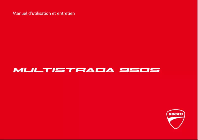Page 1 of the manual User Manual Ducati Multistrada 950 S (2019)