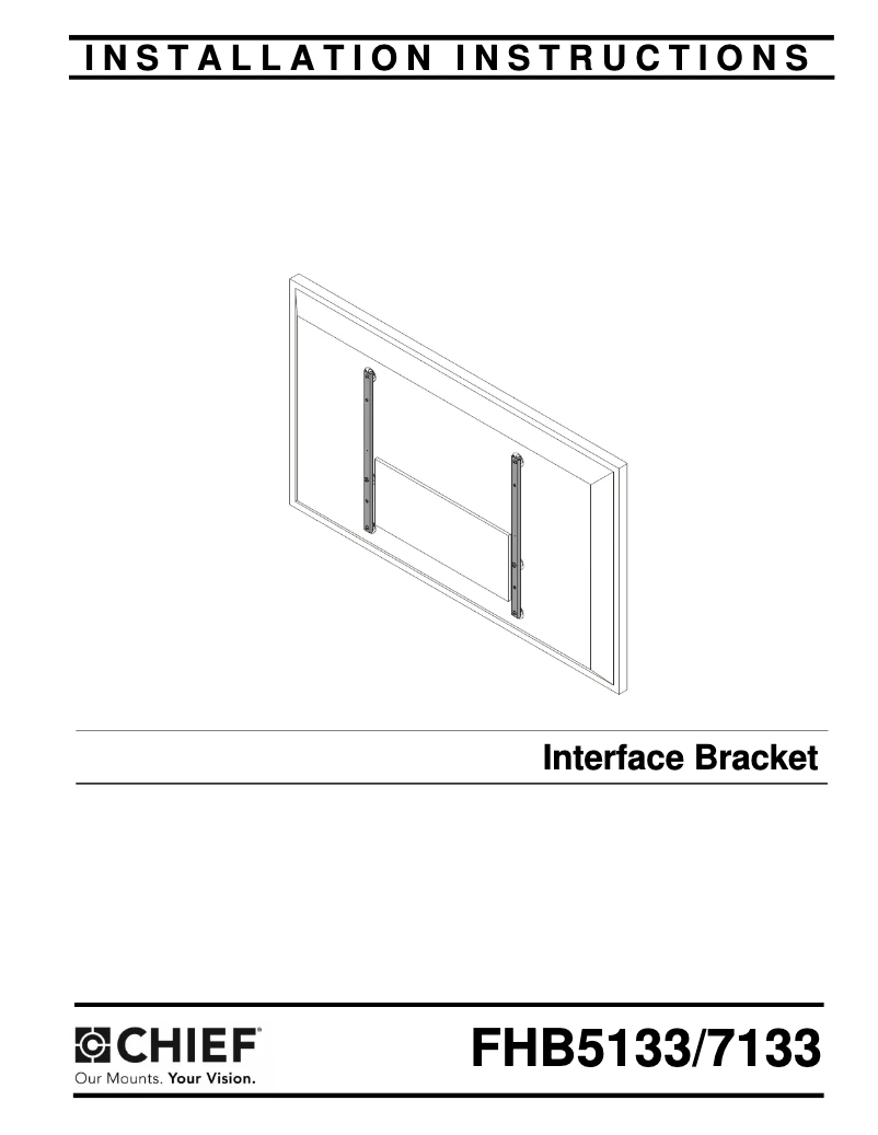Página 1 del manual Manual de usuario Chief FHB5133
