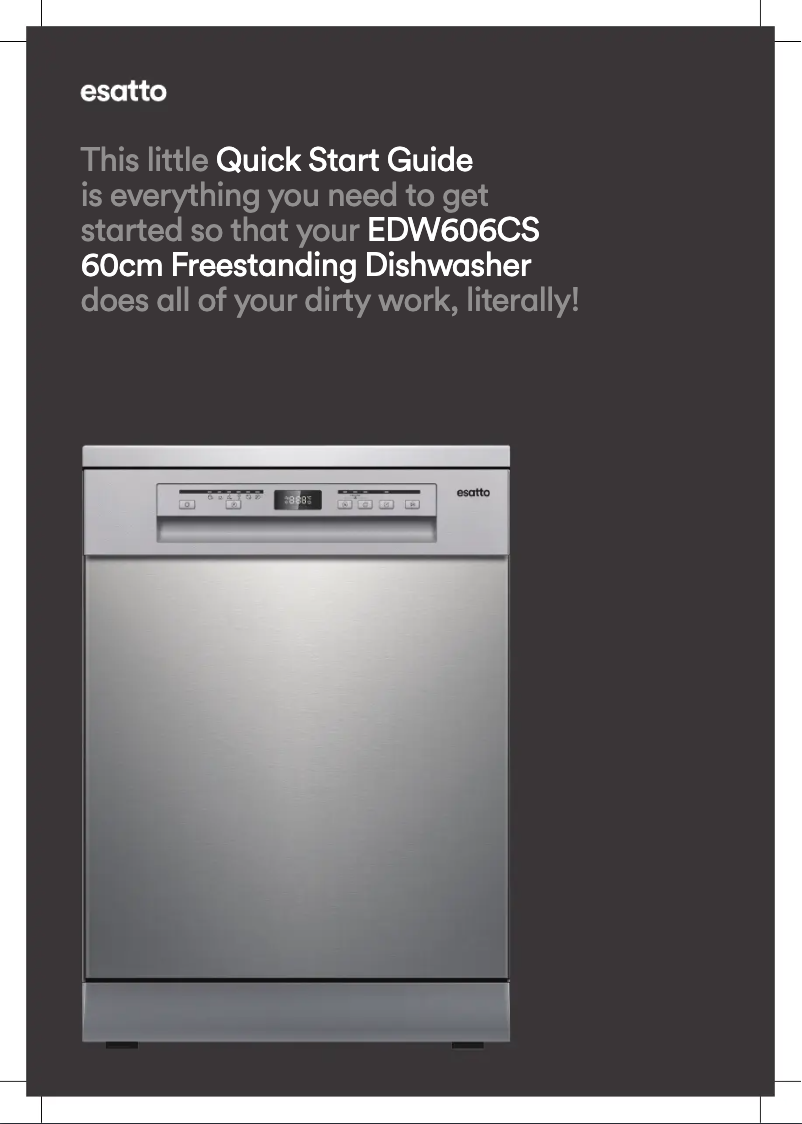 Page 1 de la notice Guide de démarrage rapide Esatto EDW606CS