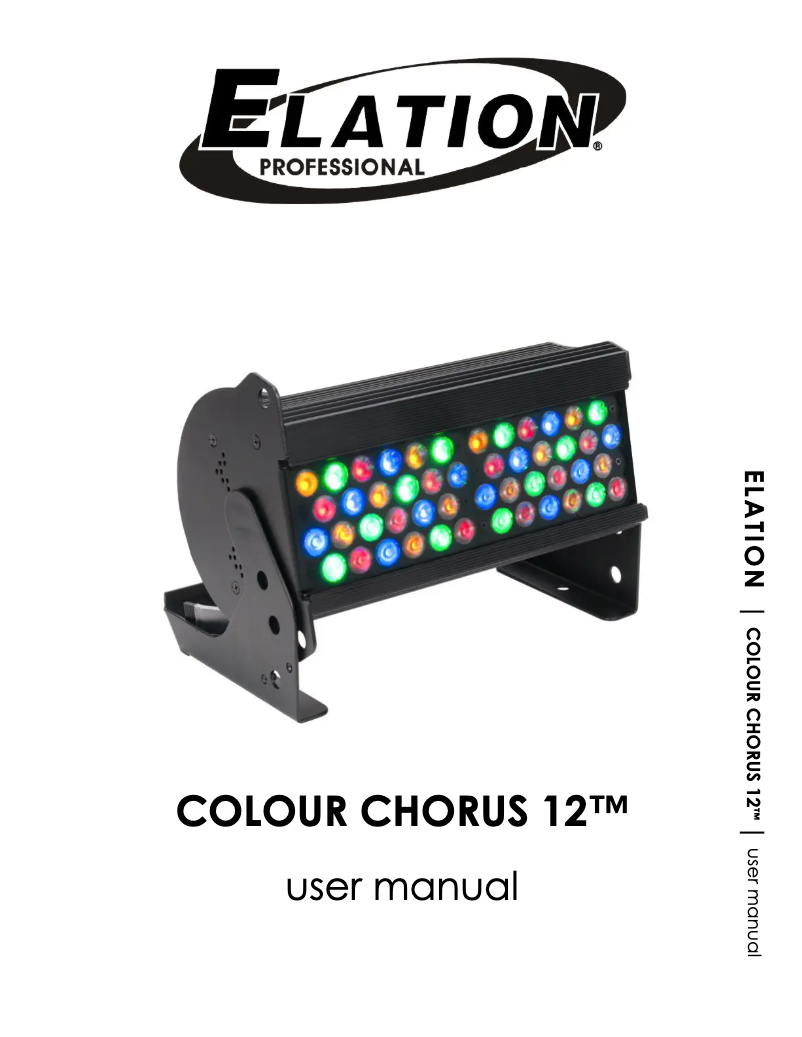 Page 1 de la notice Manuel utilisateur Elation Colour Chorus 12