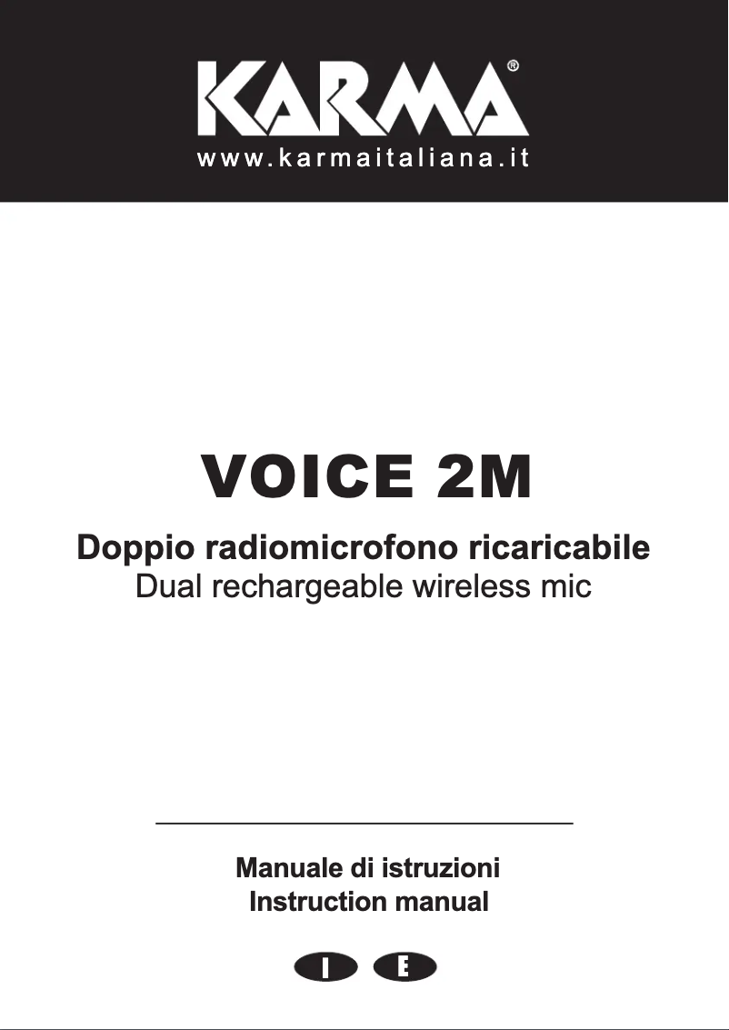 Page 1 de la notice Manuel utilisateur Karma VOICE 2M