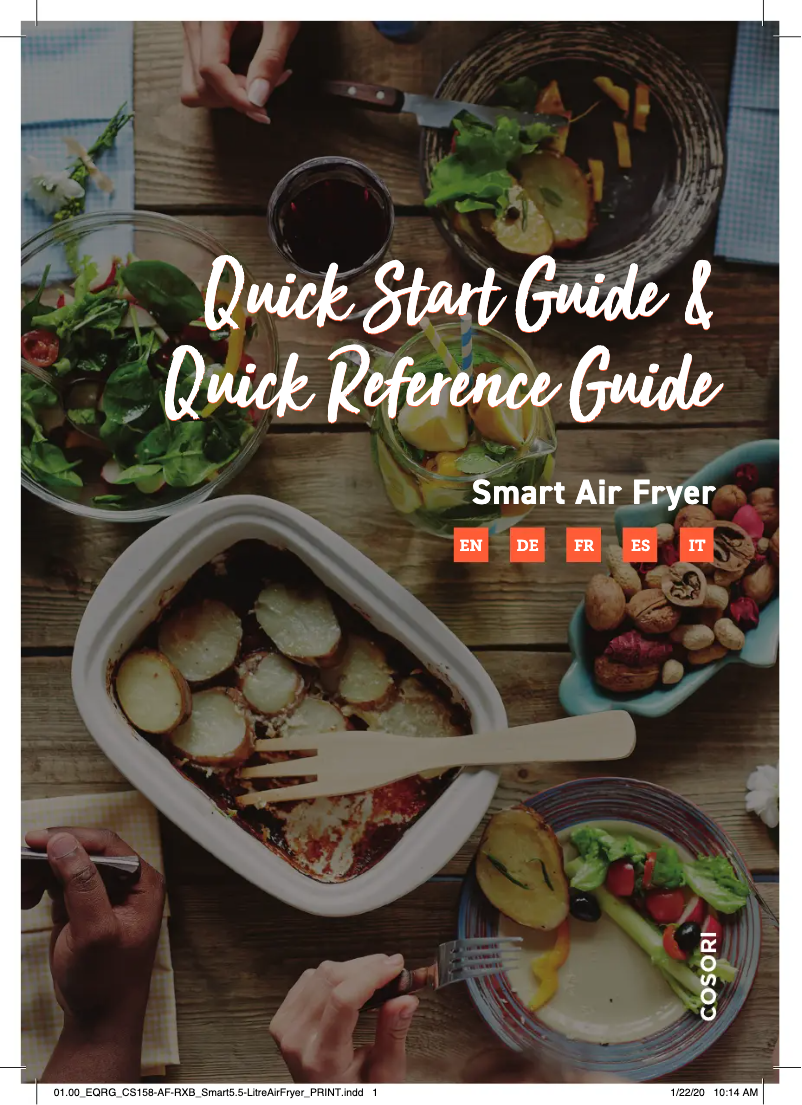 Página 1 del manual Manual de usuario Cosori CS158