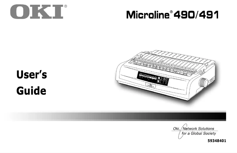 Image de la première page du manuel de l'appareil Microline 491