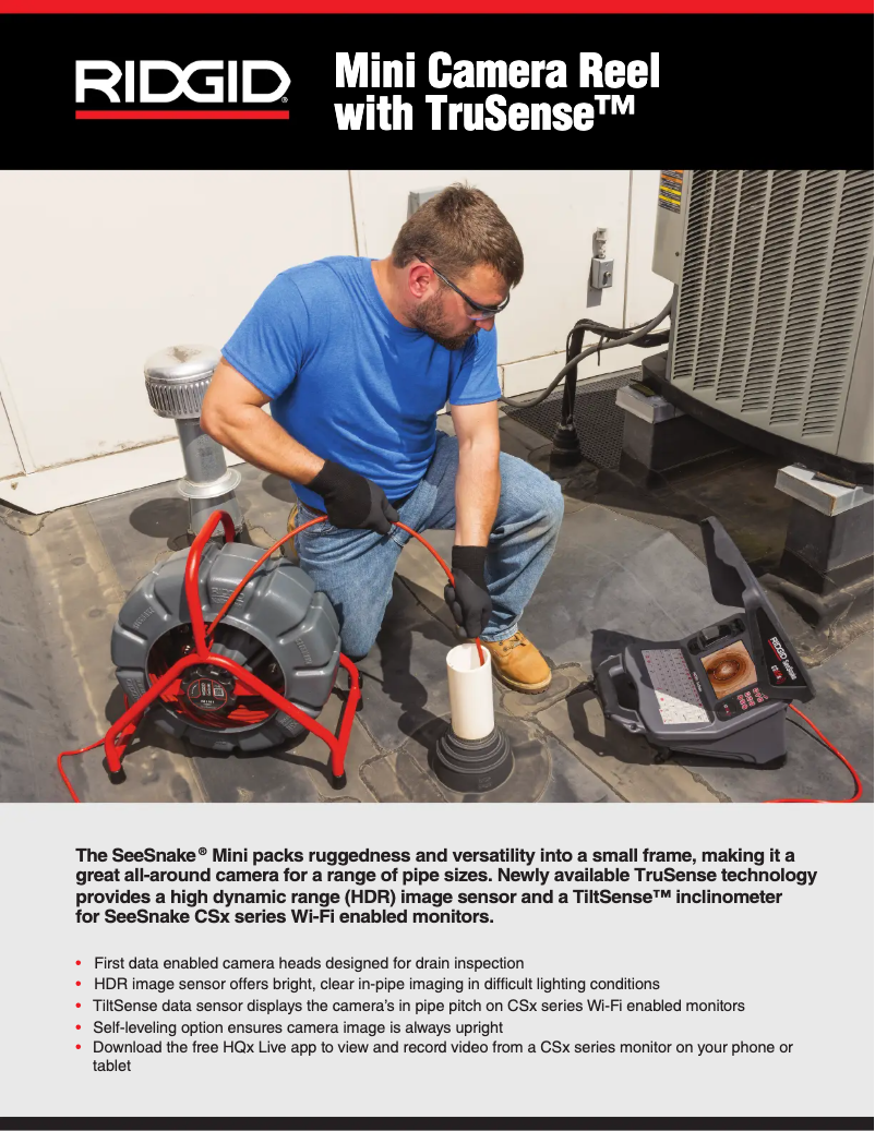 Page 1 de la notice Catalogue Ridgid SeeSnake Mini