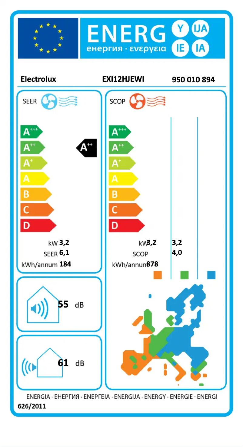 Image de la première page du manuel de l'appareil EXI12HJEWI