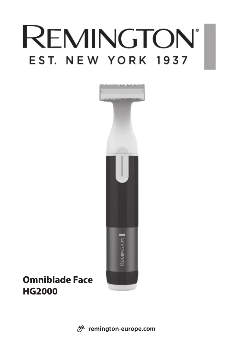 Image de la première page du manuel de l'appareil Omniblade Face HG2000