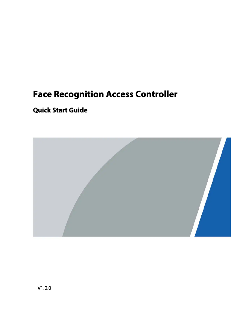 Page n°1 - Guide de démarrage rapide Dahua Technology ASI6213J-MW