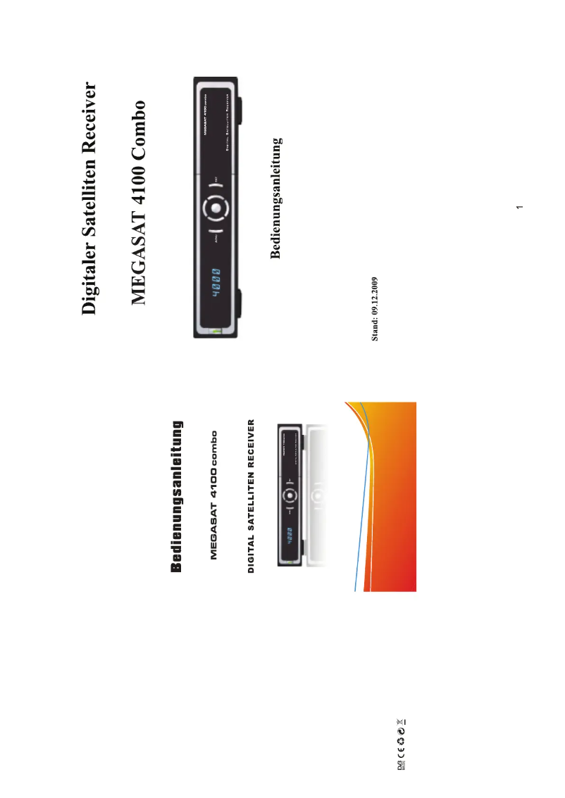 Page 1 de la notice Manuel utilisateur Megasat 4100 Combo