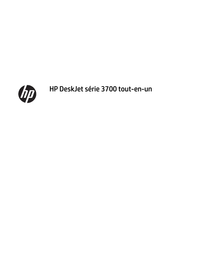 Page n°1 - Manuel utilisateur HP DeskJet 3764