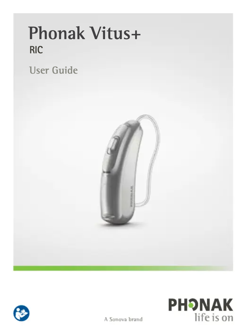 Page 1 de la notice Manuel utilisateur Phonak Vitus+