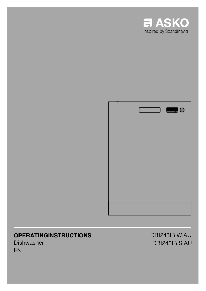 Página 1 del manual Manual de usuario Asko DBI243IB.W