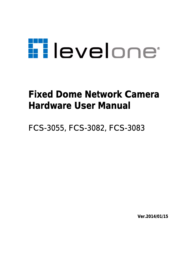 Page n°1 - Manuel utilisateur LevelOne FCS-3055