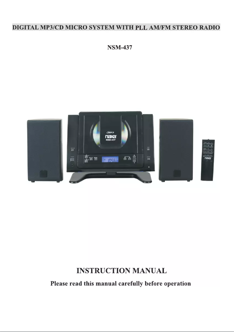 Page 1 of the manual User Manual Naxa NSM-437