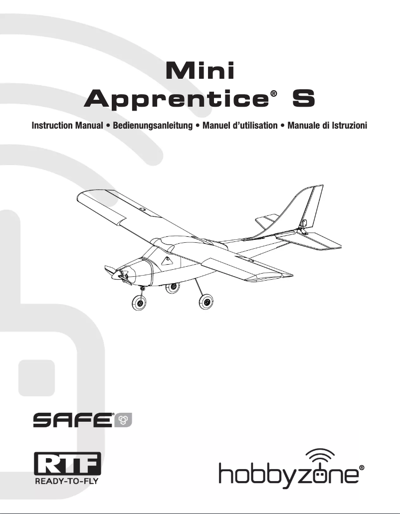 Page n°1 - Manuel utilisateur Hobby Zone Mini Apprentice S