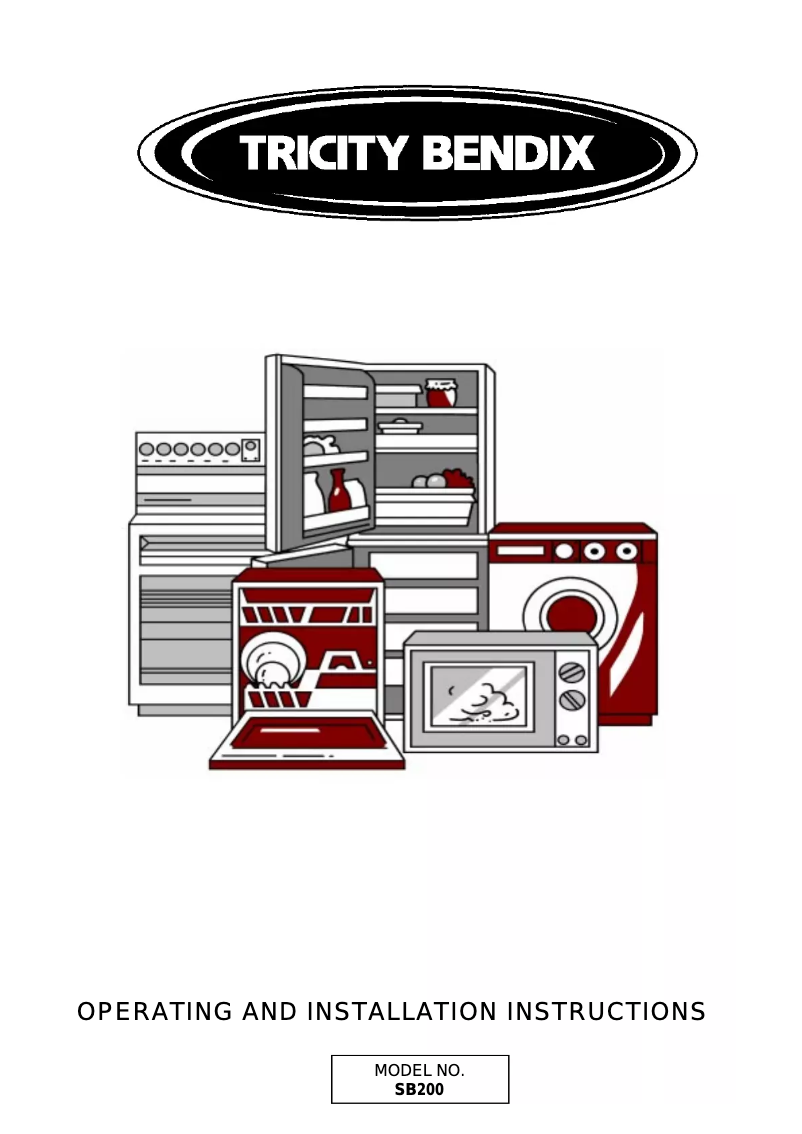 Page 1 de la notice Manuel utilisateur Tricity Bendix SB200
