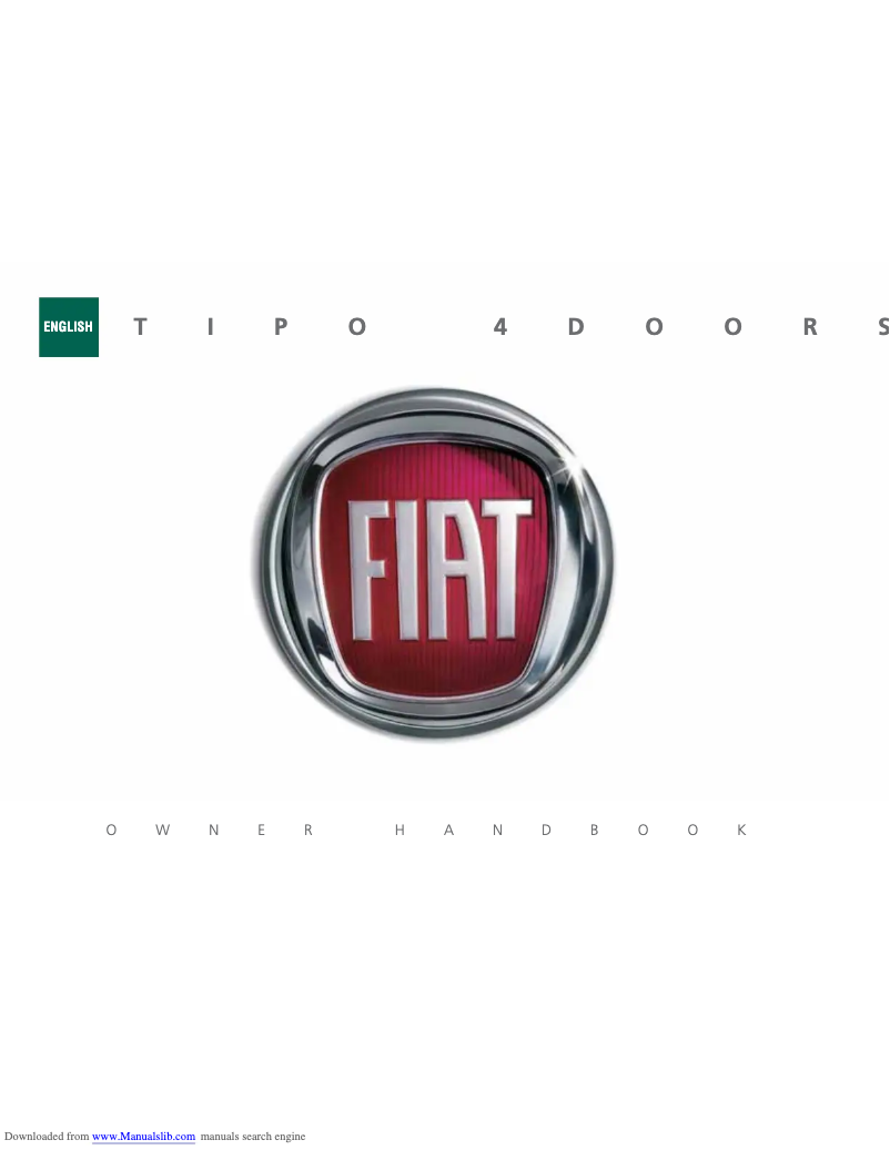 Page 1 de la notice Manuel utilisateur Fiat Tipo (2022)