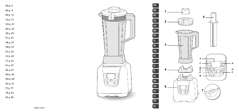 Page 1 de la notice Manuel utilisateur Tefal UltraBlend BL935E