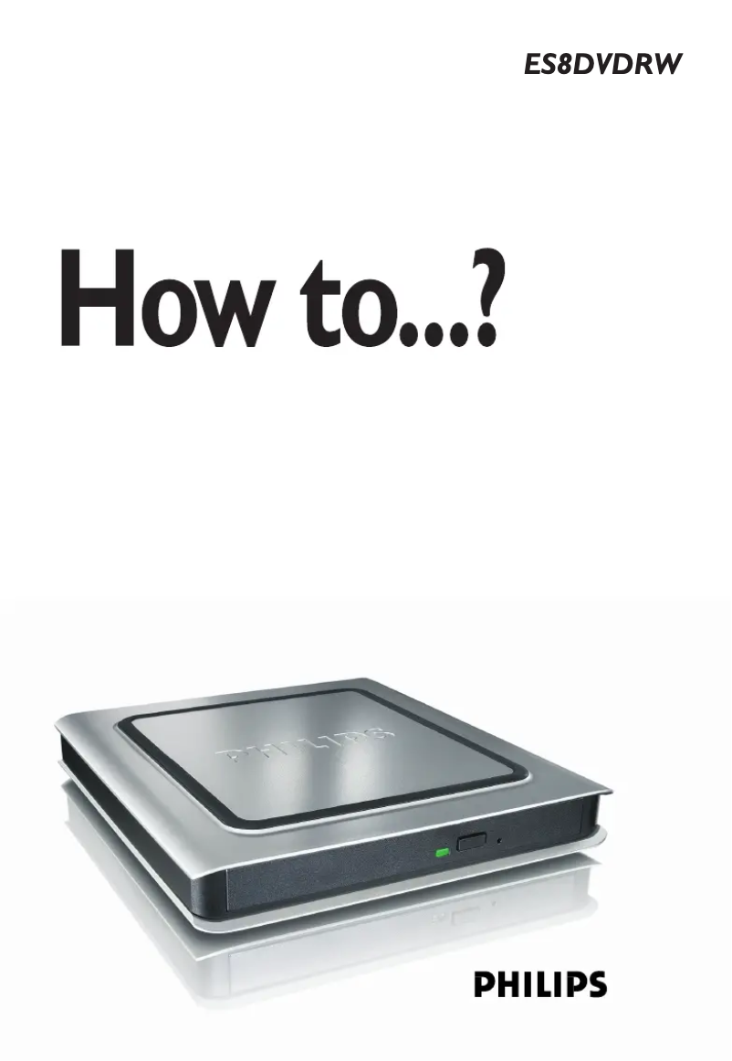 Página 1 del manual Manual de usuario Philips ES8DVDRX